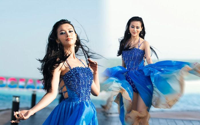 Bị gió lộng hành tơi bời, Hoa hậu Phương Khánh vẫn catwalk siêu đỉnh