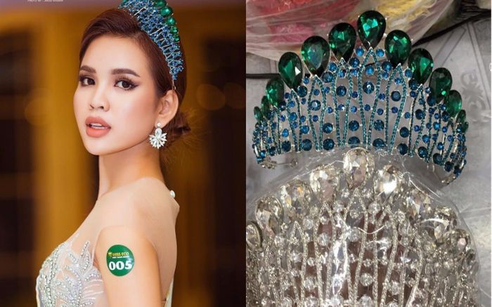Vừa đăng quang, Miss Eco Vietnam đã bị nghi dùng vương miện rẻ tiền, như mua ngoài chợ