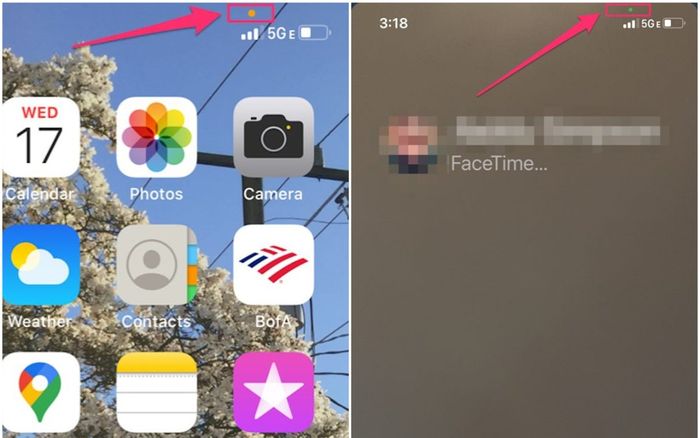 Vì sao iPhone hiển thị chấm màu cam hoặc xanh trên góc phải màn hình?