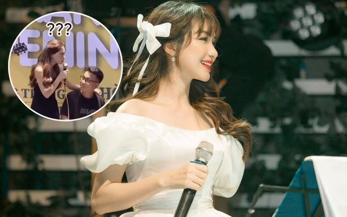 Hòa Minzy 'khổ sở' bắt tone cao vút khiến ban nhạc hoang mang, chới với theo