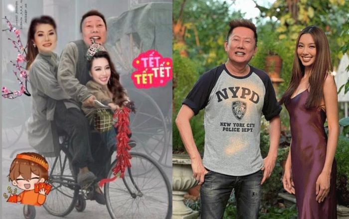 Chủ tịch Miss Grand đèo 'gà cưng' Thùy Tiên đi chơi Tết bằng xe đạp
