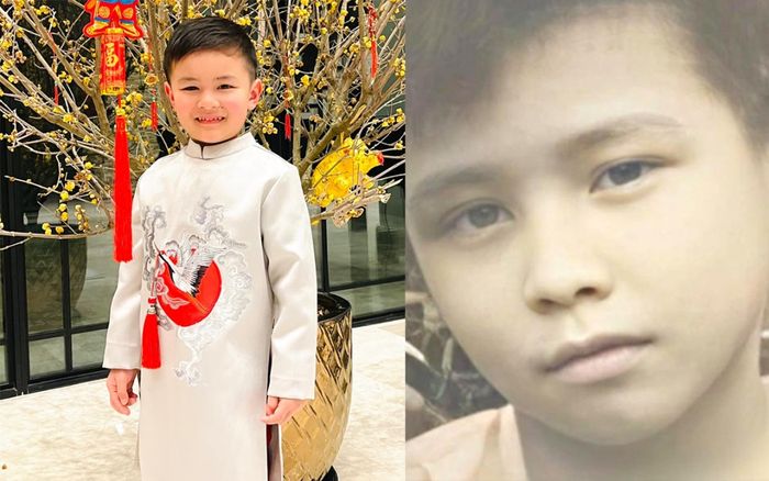 Con trai Đan Trường lên đồ đón Tết, khuôn mặt y đúc như bố thời trẻ