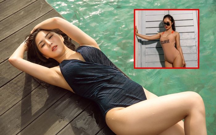 Hương Tràm hiếm hoi diện áo tắm khoe hình thể nóng bóng ở Mỹ