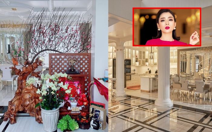 Lệ Quyên hé lộ biệt thự xa hoa vừa xây xong để đón Tết, ai nhìn cũng phải choáng ngợp