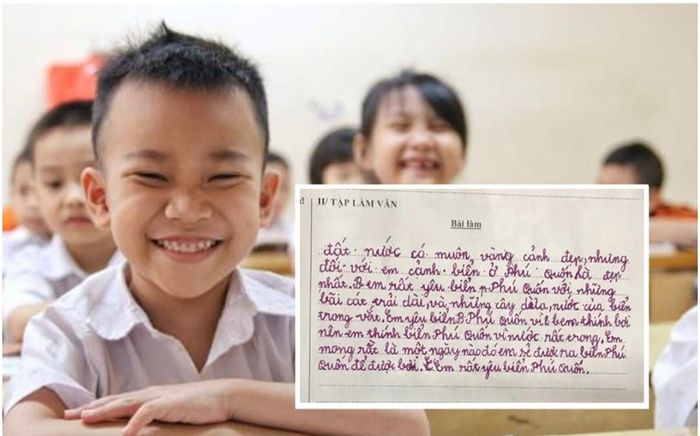 Làm văn tả địa danh yêu thích, học trò tiểu học khiến dân tình hoang mang vì tìm kiếm Google mãi không ra