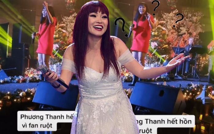 Đang phiêu trên sân khấu, Phương Thanh bỗng 'giật bắn mình' vì hành động này của fan?
