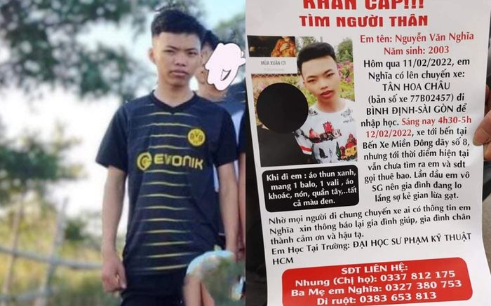 Lên TP.HCM nhập học, nam sinh mất tích bí ẩn khiến gia đình lo lắng