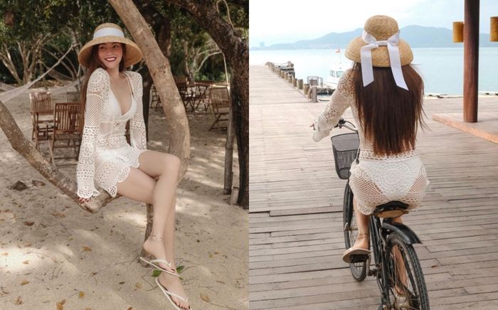 Diện váy lưới xuyên thấu, Hồ Ngọc Hà bị cho là tơ hơ hết cả quần trong