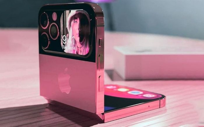 Xuất hiện concept iPhone Flip màu hồng cực chất