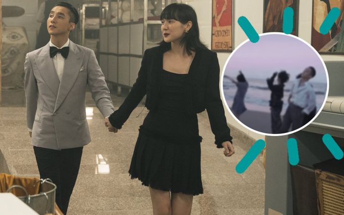 Giữa ồn ào sống chung, xuất hiện clip Sơn Tùng và Hải Tú chơi đùa cùng nhau giữa biển vô cùng vui vẻ