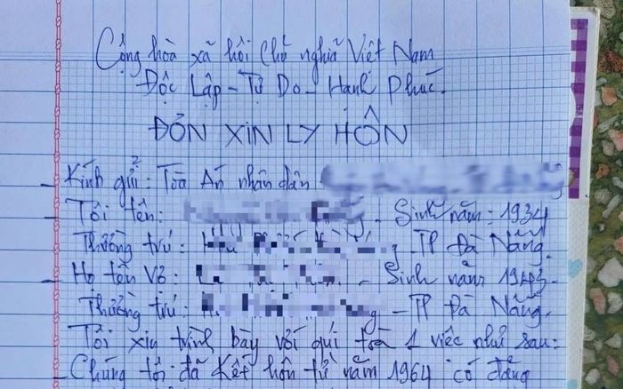 Cụ ông 88 tuổi viết đơn ly hôn với người đầu ấp tay gối sau 60 năm chung sống vì lý do 'siêu dễ thương'