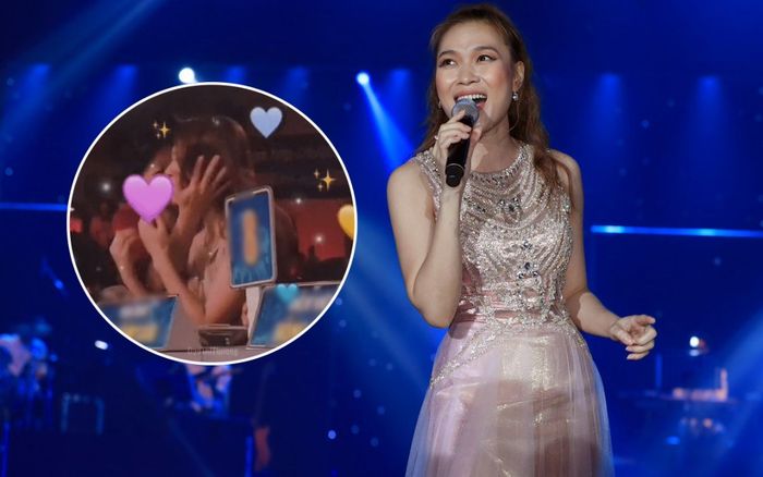 Hiếm hoi được fan lớn tuổi lao lên hôn, Mỹ Tâm có phản ứng ra sao?