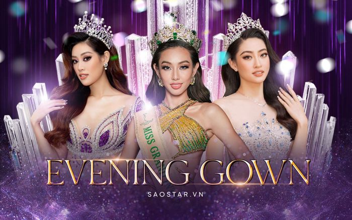 Thùy Tiên - Khánh Vân - Lương Thùy Linh thăng hoa với cực phẩm váy dạ hội lấy cảm hứng từ vương miện