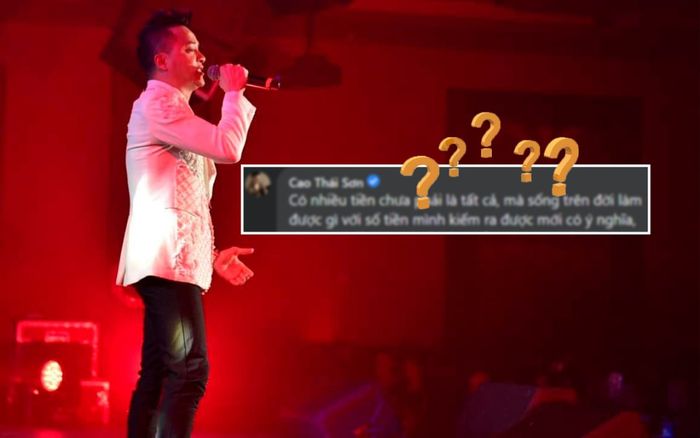 Đăng ảnh đi diễn nhưng lại bị công kích là 'thằng hát dạo', Cao Thái Sơn lập tức đáp trả 'căng đét'?