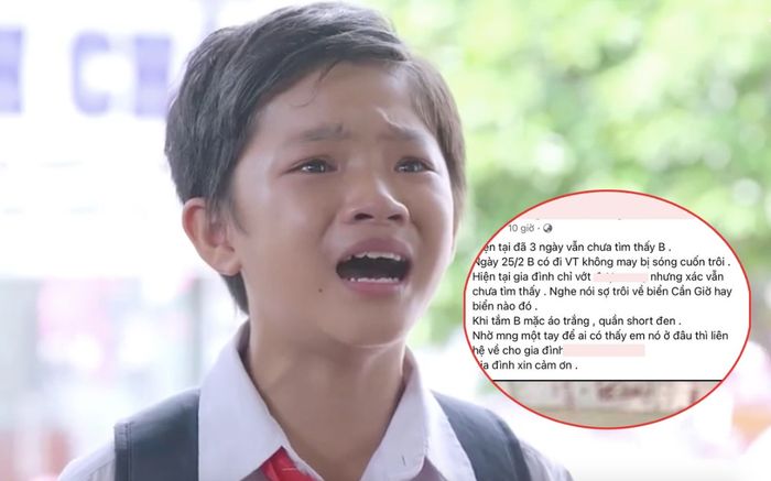 Diễn viên nhí Gạo Nếp Gạo Tẻ bị sóng cuốn trôi ở Vũng Tàu, mất tích 3 ngày trước khi tìm thấy thi thể
