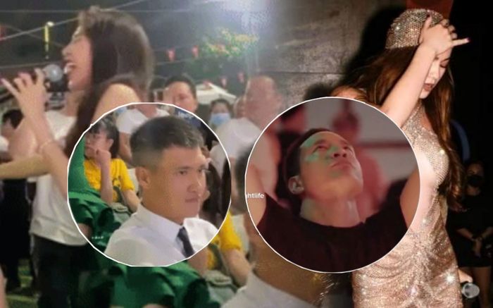 Phản ứng khác nhau 'một trời một vực' giữa Kim Lý và Công Vinh khi xem vợ biểu diễn