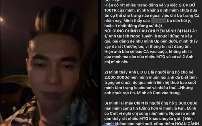 Lê Dương Bảo Lâm lên tiếng về vụ 'từ thiện ảo', tiết lộ tình trạng hiện tại: 'Không bị cắn rứt lương tâm'