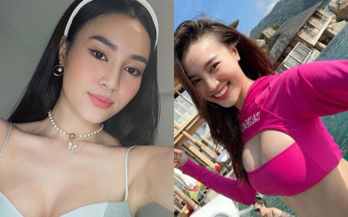 Góc máy chênh chút thôi là Ninh Dương Lan Ngọc đã 'chiếu tướng' khán giả với núi đôi căng đầy