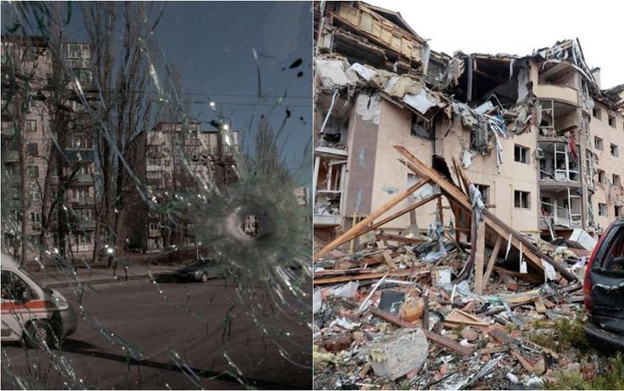 Cảnh đổ nát hoang tàn tại Ukraine sau nhiều ngày xung đột với Nga