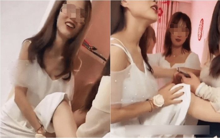 Phù dâu gác chân trước cửa ép chú rể chui qua mới được vào phòng, thái độ của đám bạn càng 'chướng mắt'