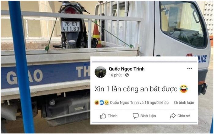 Thanh niên chơi ngông lên Facebook 'xin một lần Công an bắt được' và cái kết