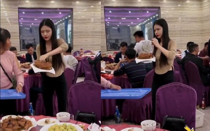 Cô gái bất ngờ giật đĩa thức ăn rồi ngấu nghiến giữa bàn tiệc sang trọng, biết lý do ai nấy đều đồng tình