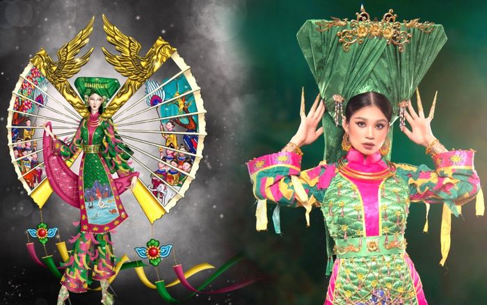 Hoài Phương mang 'Tấu Cô Đôi Thượng' đến với Miss Eco: Hứa hẹn giật giải National Costume