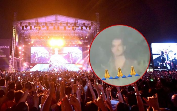 Nổi nhất mạng xã hội: Thanh niên chui hẳn lên tán cây ló đầu xem ca nhạc, biểu cảm không thể tỉnh hơn