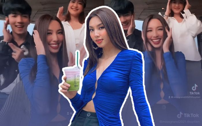 Hoa hậu Thùy Tiên đu trend vũ đạo đáng yêu của TREASURE hậu COVID19, biểu cảm cuối clip gây nhiều chú ý