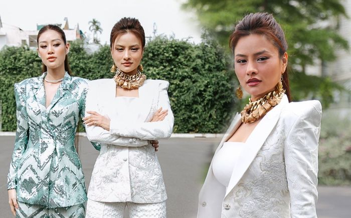 Hoa hậu Khánh Vân, Vũ Thu Phương diện vest quyền lực khiến fan không chớp mắt
