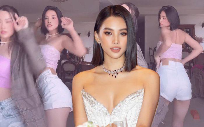 Bắt trend nhảy nhót đang rần rần Tik Tok, Hoa hậu Tiểu Vy khoe vũ đạo và đường cong siêu 'bánh cuốn'