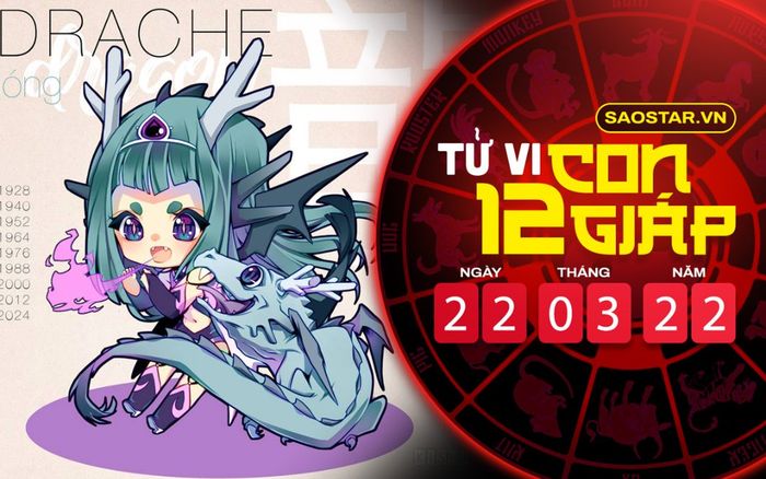 Tử vi hôm nay thứ 3 ngày 22/3/2022 của 12 con giáp: Thìn may mắn ngập tràn