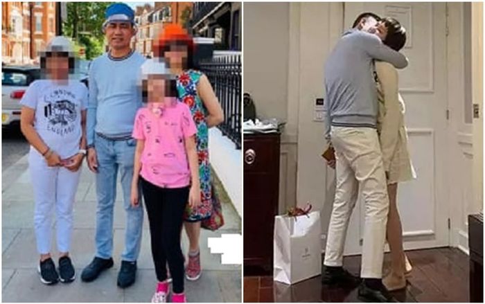 Cùng 1 chiếc áo, đại gia U60 khi thì mặc đi du lịch với vợ con, khi thì ôm ấp Hiền Hồ?