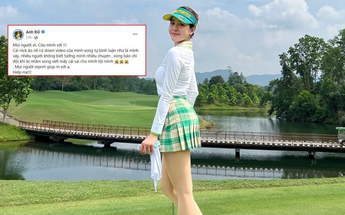 Hotgirl Trâm Anh kêu gọi 'ét ô ét' vì bị giả mạo tài khoản chia sẻ chuyện 'chơi golf săn đại gia'