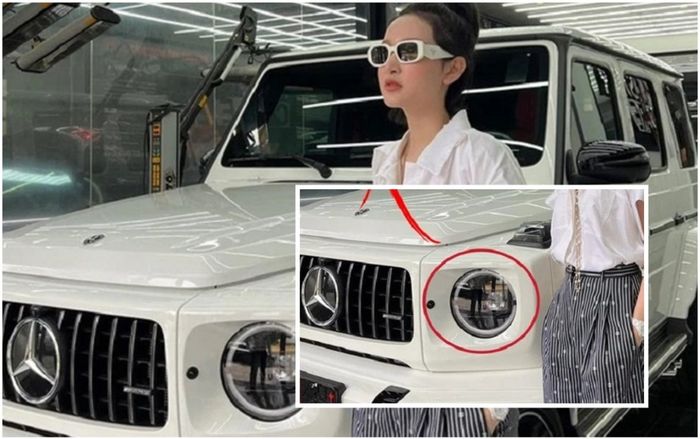 Dân mạng 'soi' ra bóng dáng người đàn ông trung niên trong bức ảnh Hiền Hồ chụp bên chiếc Mercedes G63