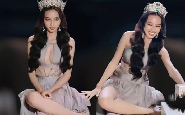 Miss Grand Thùy Tiên gây tranh cãi với dáng ngồi 'bá đạo': Có đáng bị chê vô duyên?