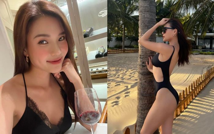 Thúy Diễm mặc bikini khoe vóc dáng gợi cảm khiến dân tình tấm tắc khen 'gái 1 con trông mòn con mắt'