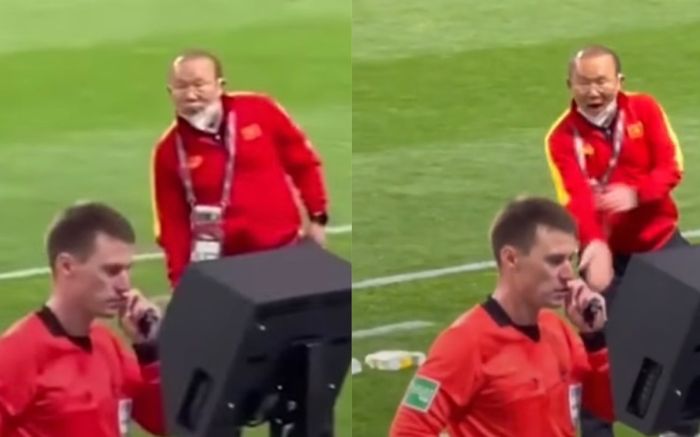 Ông Park coi trộm VAR, rồi cười khoái chí với biểu cảm đáng yêu trước 6 vạn khán giả Nhật Bản