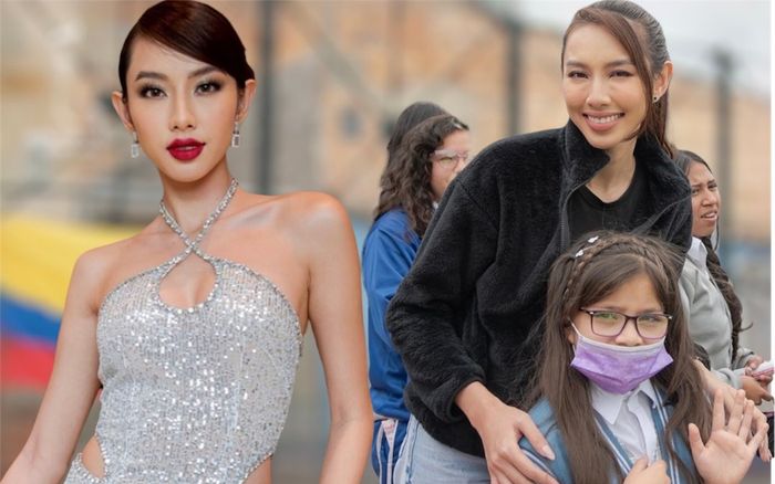 Thùy Tiên ghé thăm trại trẻ khuyết tật Colombia, visual giản dị mà rạng ngời ghi điểm tuyệt đối