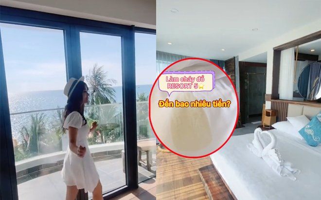 Làm cháy vỏ đệm trong phòng hạng sang của resort 5 sao, cô gái 'khóc thét' khi biết số tiền phải đền bù