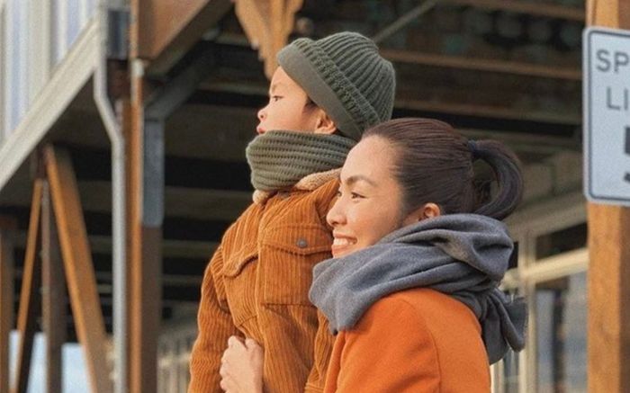 Sao Việt thường xuyên chia sẻ khoảnh khắc nhóc tỳ nhưng quyết không để lộ mặt