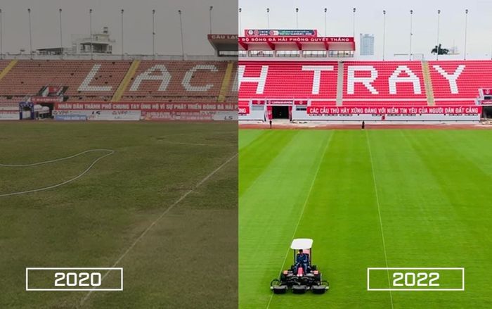 Sân Lạch Tray của Hải Phòng được người hâm mộ Đông Nam Á hết lời ngợi khen