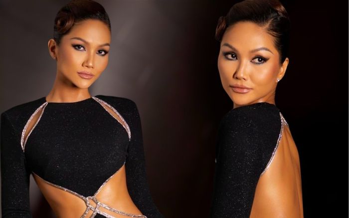 Tưởng H'Hen Niê lên đồ thường thường, zoom cận cảnh mới tá hoả vì chiếc váy hở hiểm hóc