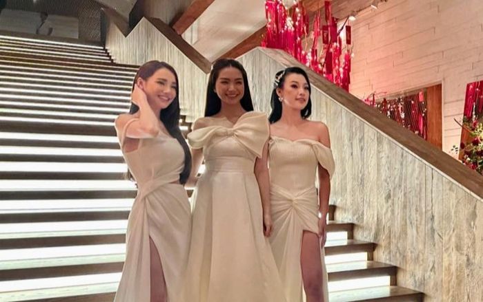 Bộ 3 'mẹ bỉm' đình đám Vbiz cùng đọ sắc: Diện váy 'chặt chém', thần thái chiếm trọn khung hình