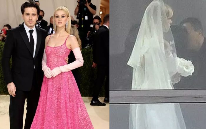 Ra mà xem tuyệt phẩm váy cưới của con dâu tỷ phú nhà Beckham: Nhìn xa đã thấy toát ra mùi tiền