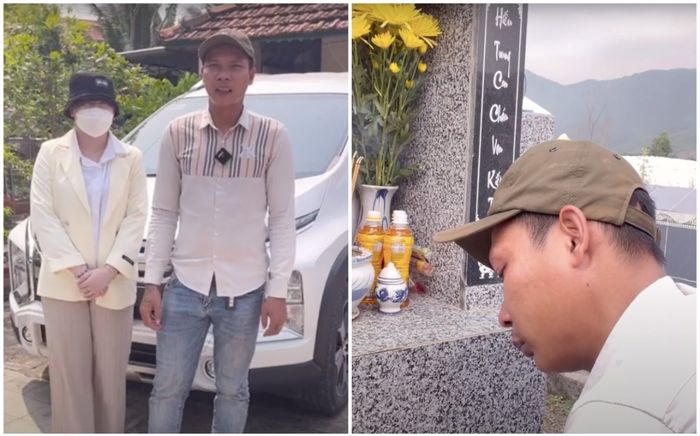 Lộc Fuho khóc nghẹn khi về thăm mộ mẹ: Giờ con có tiền cũng không cho mẹ được