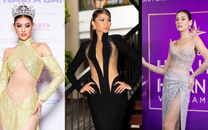 H'Hen Niê gây mê với body siêu thực, Khánh Vân khoe ngực ác liệt tại họp báo MUV 2022