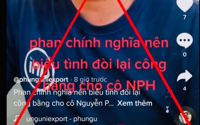 Xử phạt TikToker kêu gọi 'fan chính nghĩa' biểu tình sau khi bà Phương Hằng bị bắt
