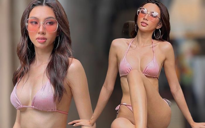 Mặc bikini tí hon, Miss Grand Thùy Tiên đón đầu đường đua mỹ nhân 'siêu vòng 1' thế hệ mới