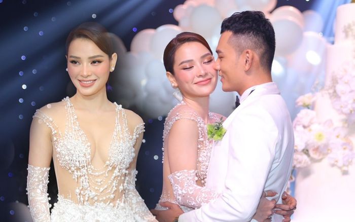 Diện váy cưới xuyên thấu phô trọn gò bồng đào, Phương Trinh Jolie đích thị cô dâu hở bạo nhất Vbiz